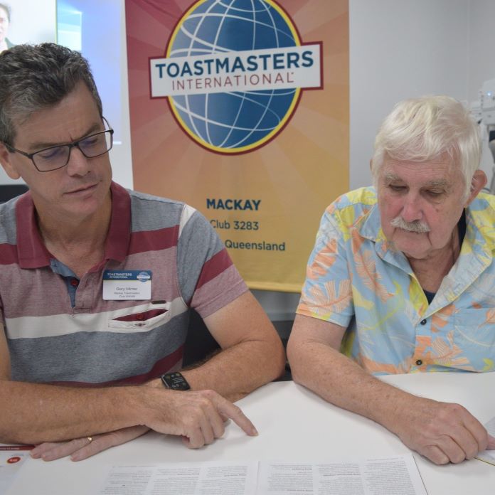 Toastmasters members learn from each other